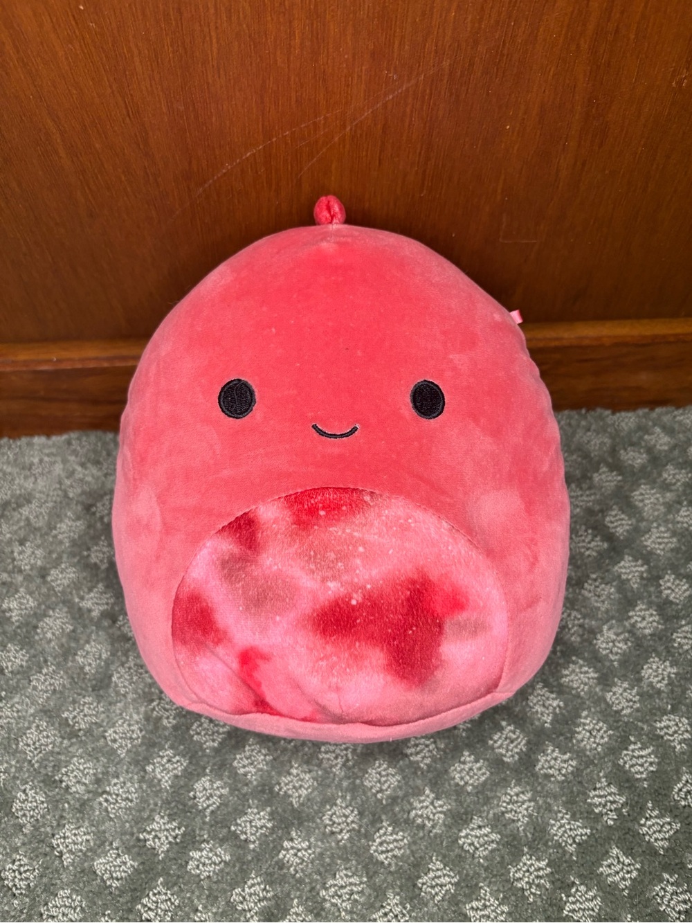 Red Plush Squishmallow-Style Cute Character